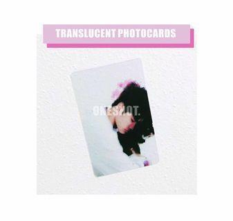 CUSTOMISED TRANSLUCENT PHOTOCARDS