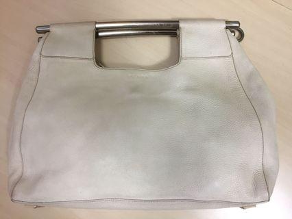 White Large Prada Lambskin Bag