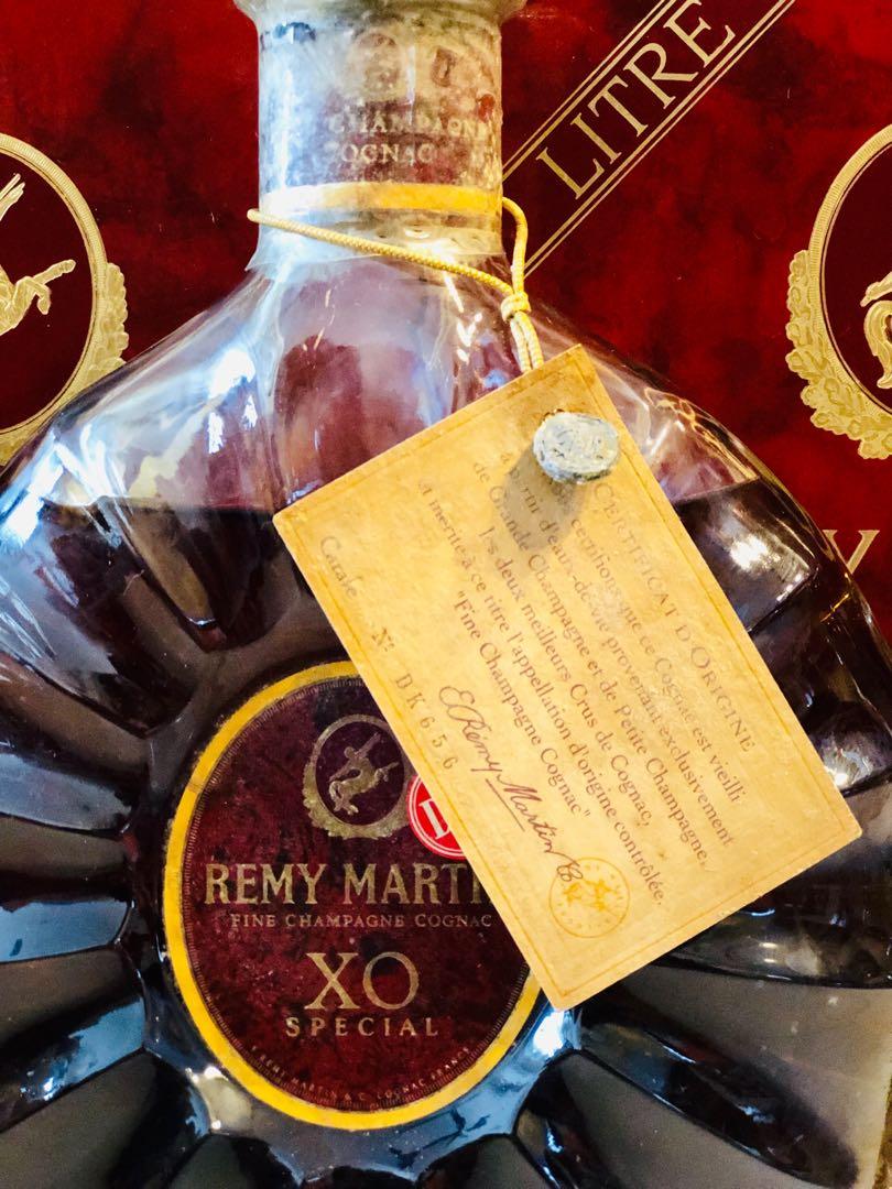 1990 1L XO Special Remy Martin Cognac w Box, Food & Drinks