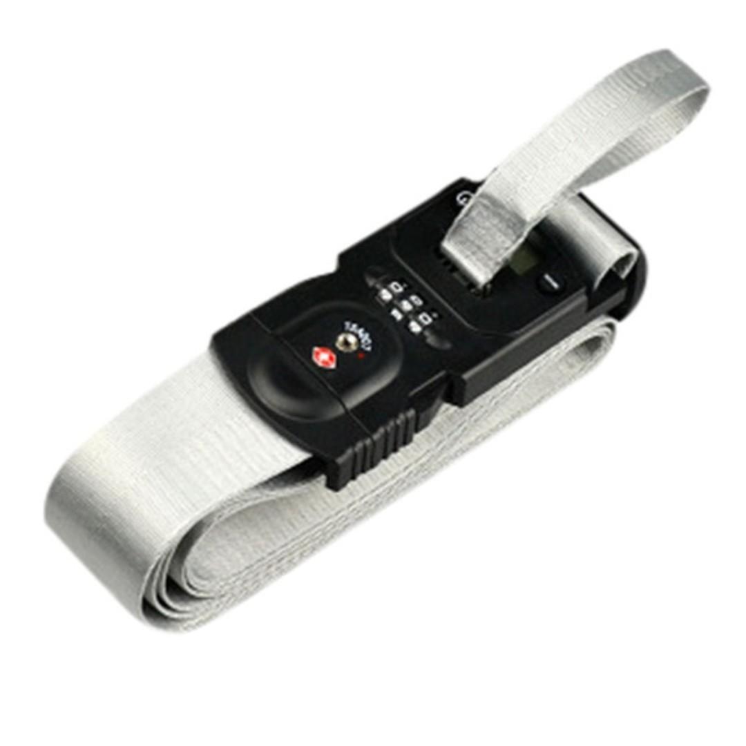 Luggage strap with electronic scale and lock Clearance