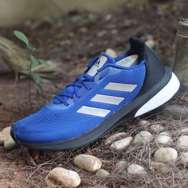 Adidas Astra Run Boost Blue Black List Silver Sneaker Fesyen Pria Sepatu Sneakers Di Carousell