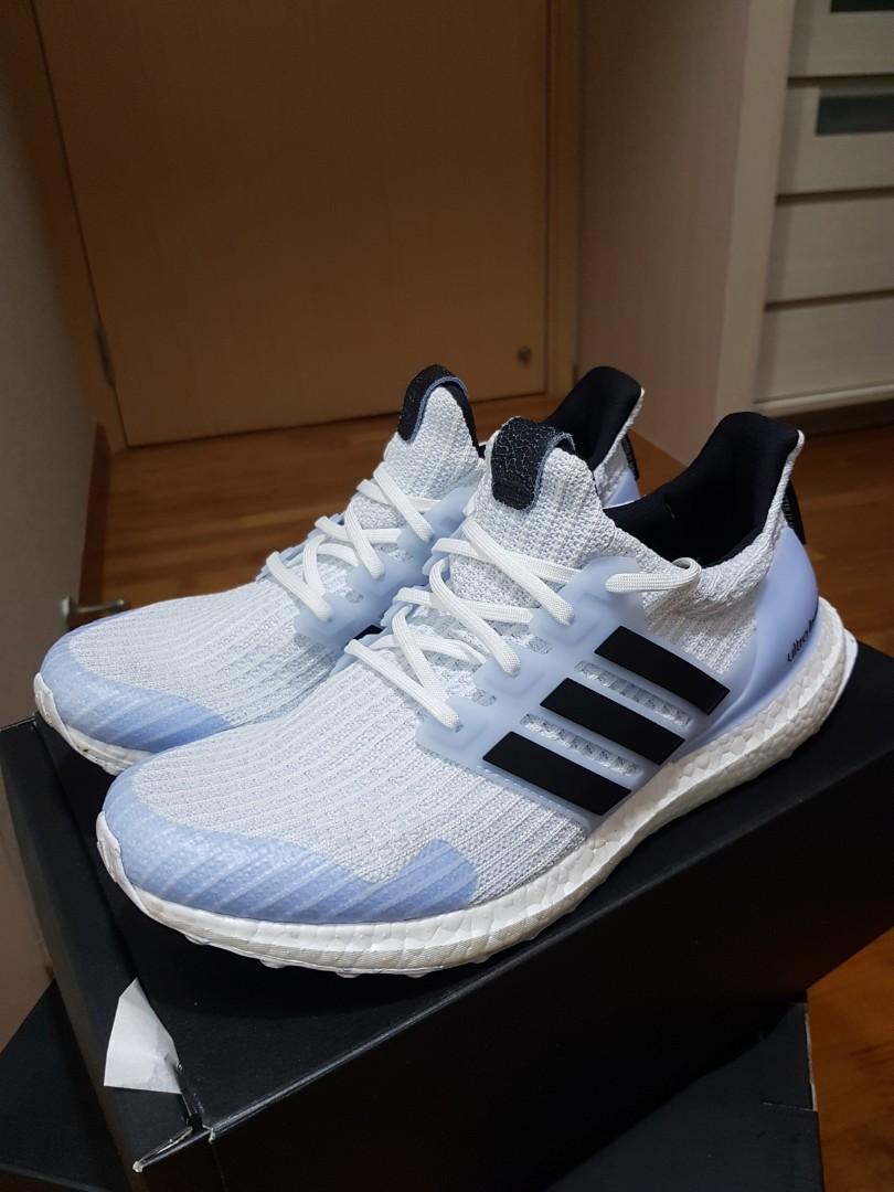 Adidas Ultraboost x Game of Thrones White Walkers Size US11 Used, Men's  Fashion, Footwear, Sneakers on Carousell