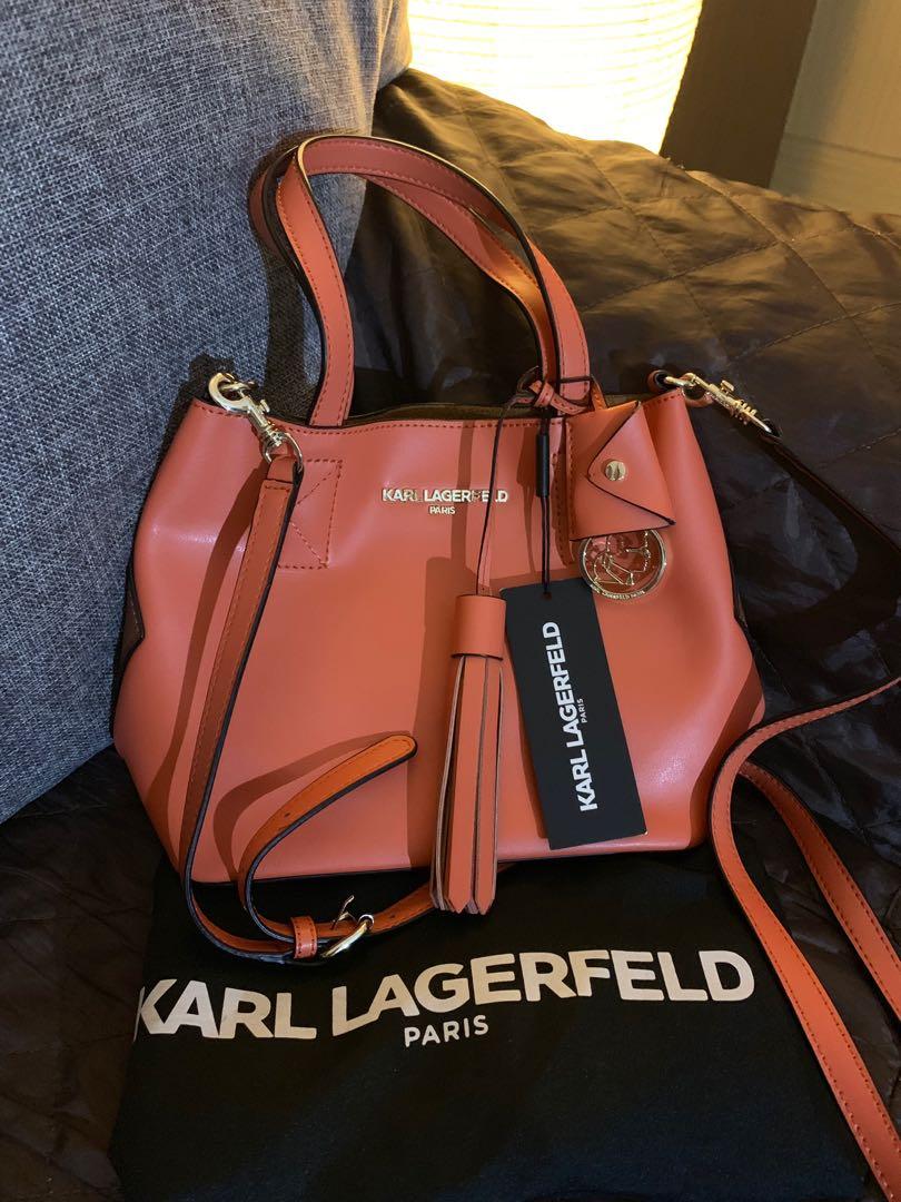 Authentic Karl Lagerfeld sling bag, Luxury, Bags & Wallets on Carousell