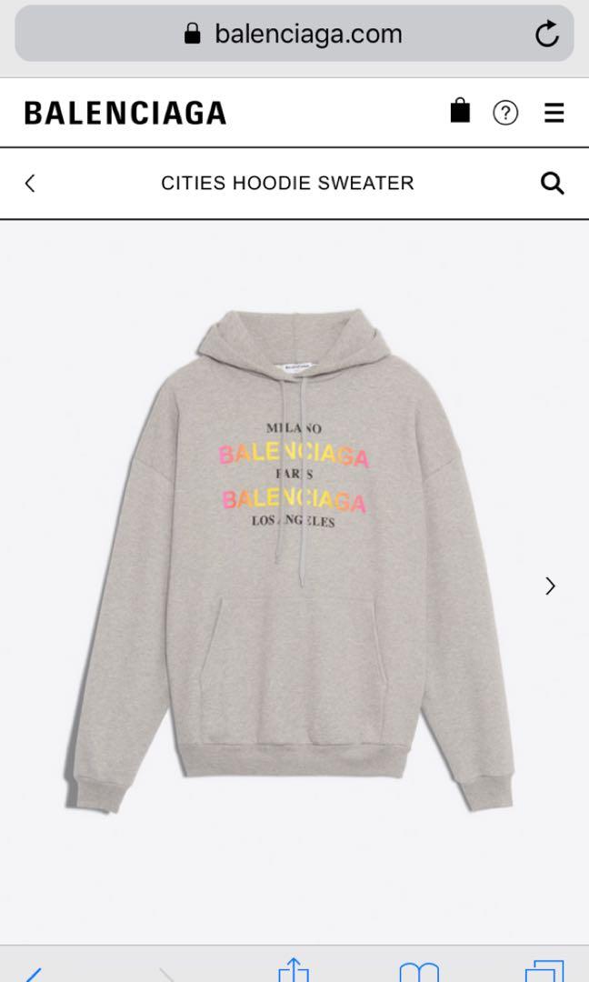 Balenciaga cities hoodie clearance