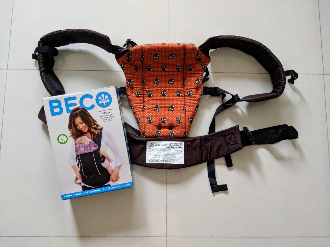 Beco Gemini Baby Carrier Retro Owl Babies Kids Going Out Carriers Slings on Carousell