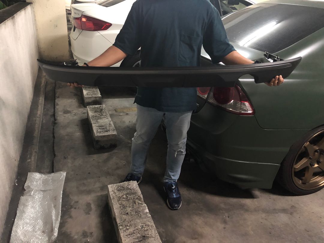 Bezza rear bumper diffuser 1day used, Auto Accessories on Carousell