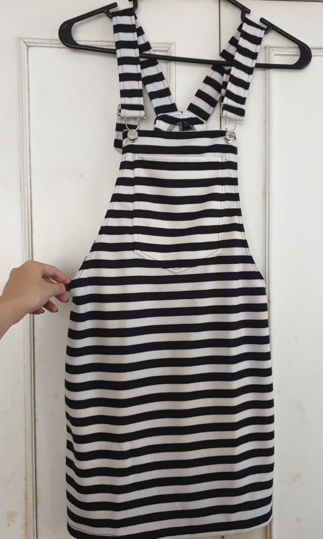 black and white jumper dress