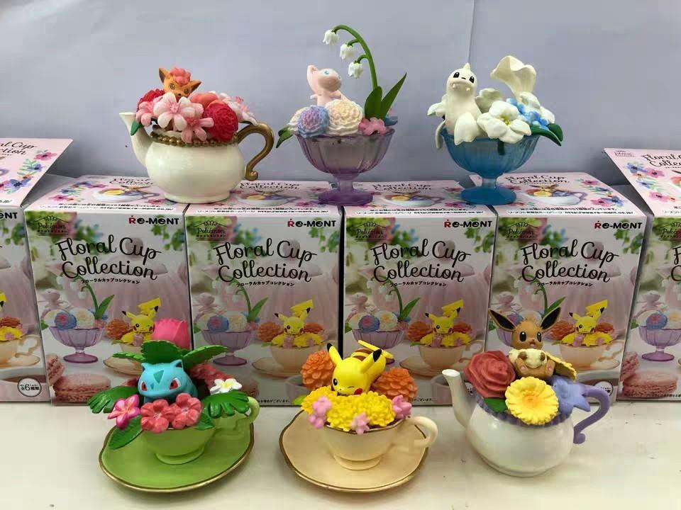 Bnib Pokemon Floral Cup Blind Box Toys Games Bricks Figurines On Carousell