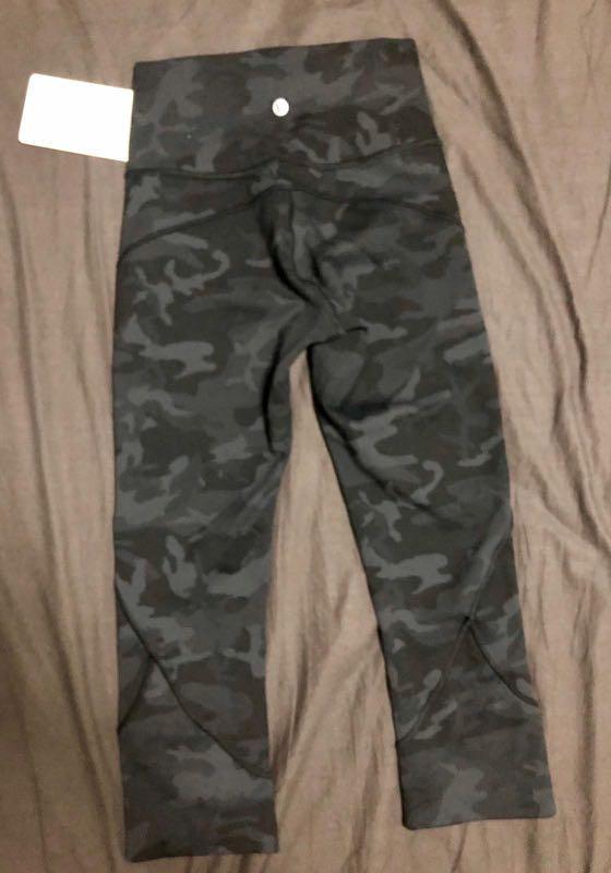 BNWT Lululemon In Movement Crop Everlux 19” Size 2 in Incognito Camo Multi  Grey, Men's Fashion, Activewear on Carousell