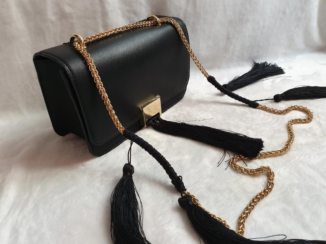 Zara tassel sales bag