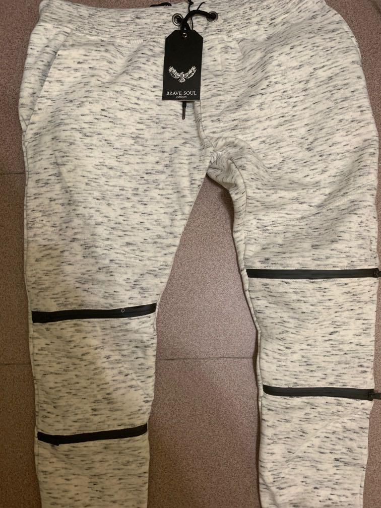 Brave Soul Skinny Fit Fleck Joggers Men s Fashion Bottoms