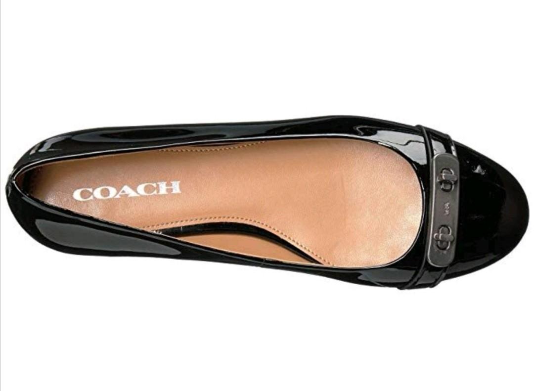 Authentic Coach Oswald Patent black shoes Women s Fashion Footwear Flats on Carousell