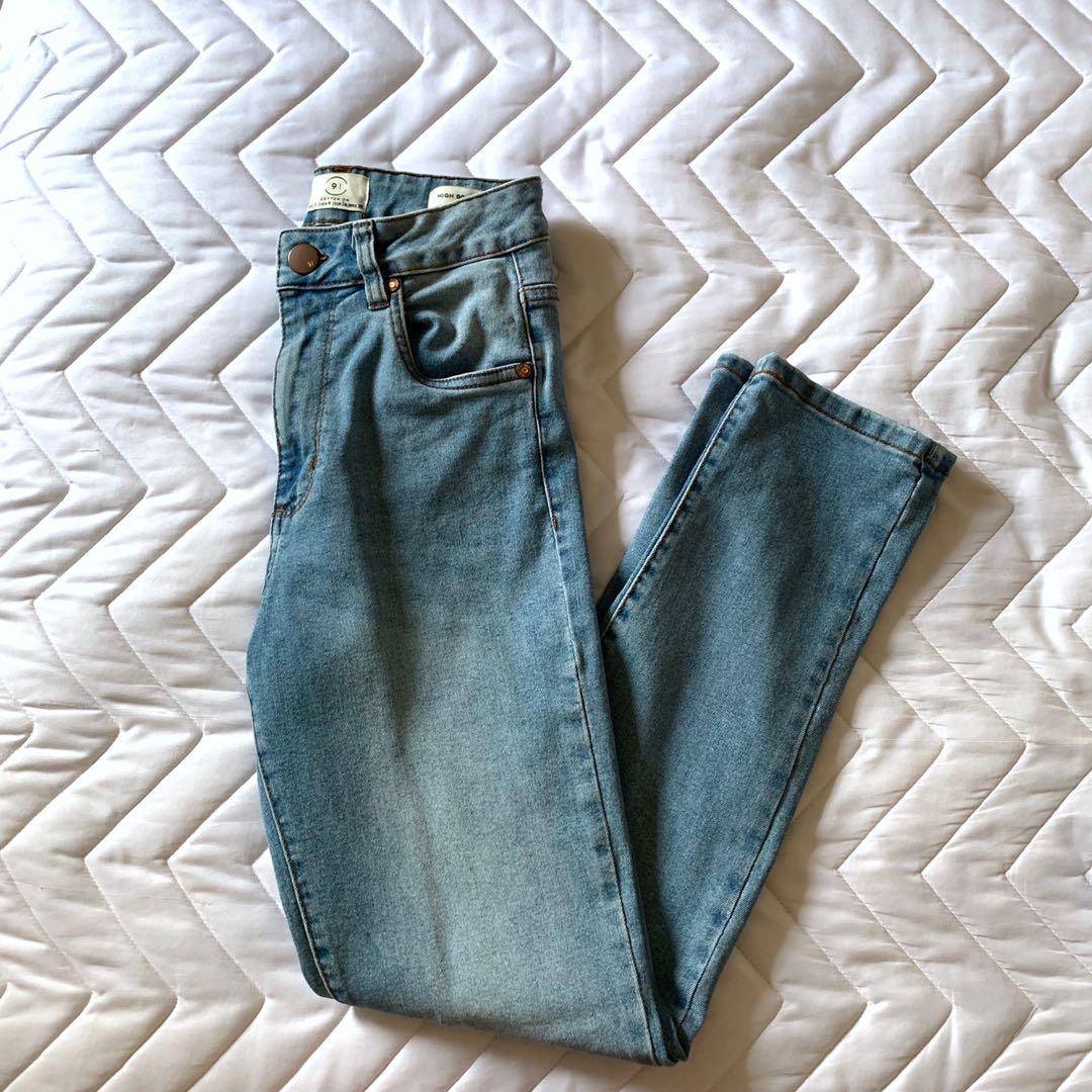 cotton on high rise 90s stretch jeans