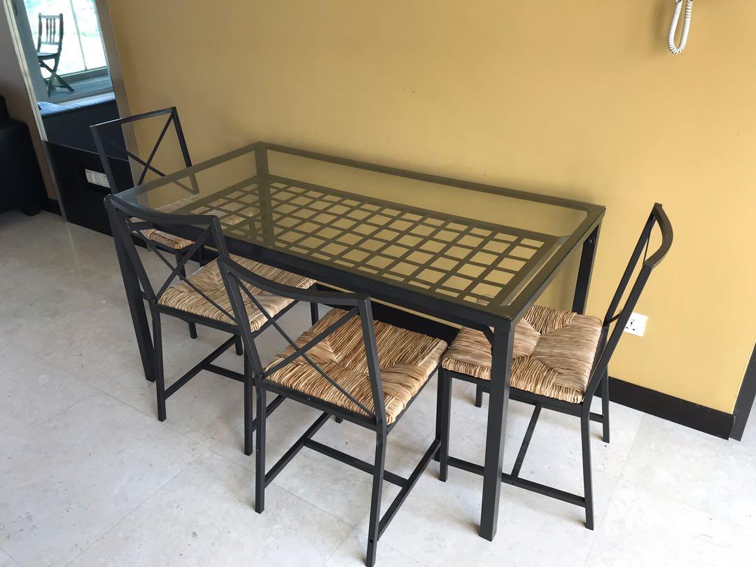 Dining Table From Ikea Furniture Tables Chairs On Carousell