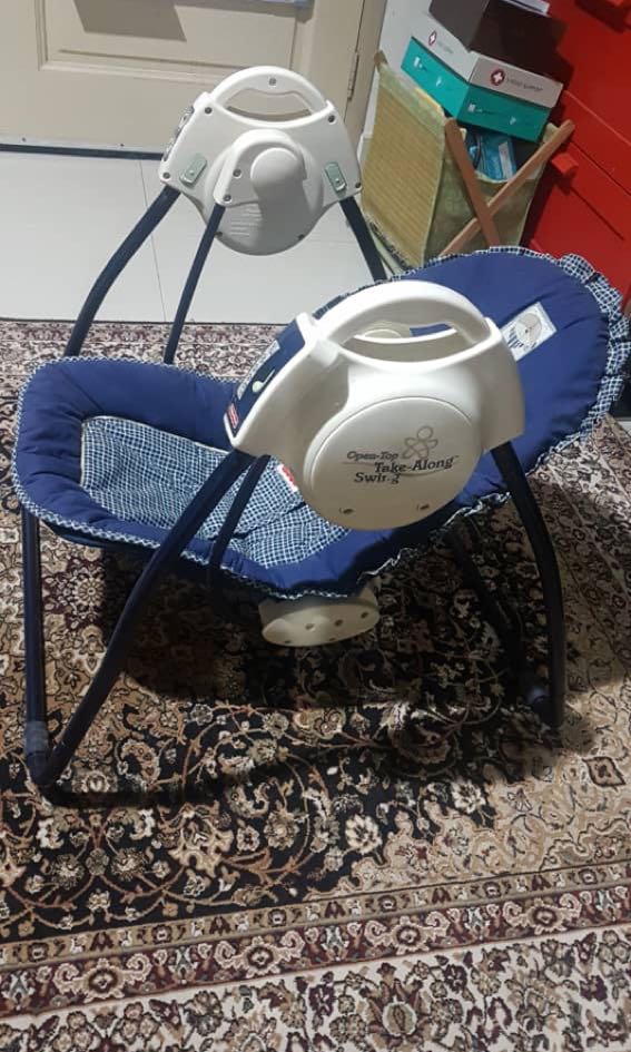 Fisher Price Open Top Take Along Swing Battery Operated