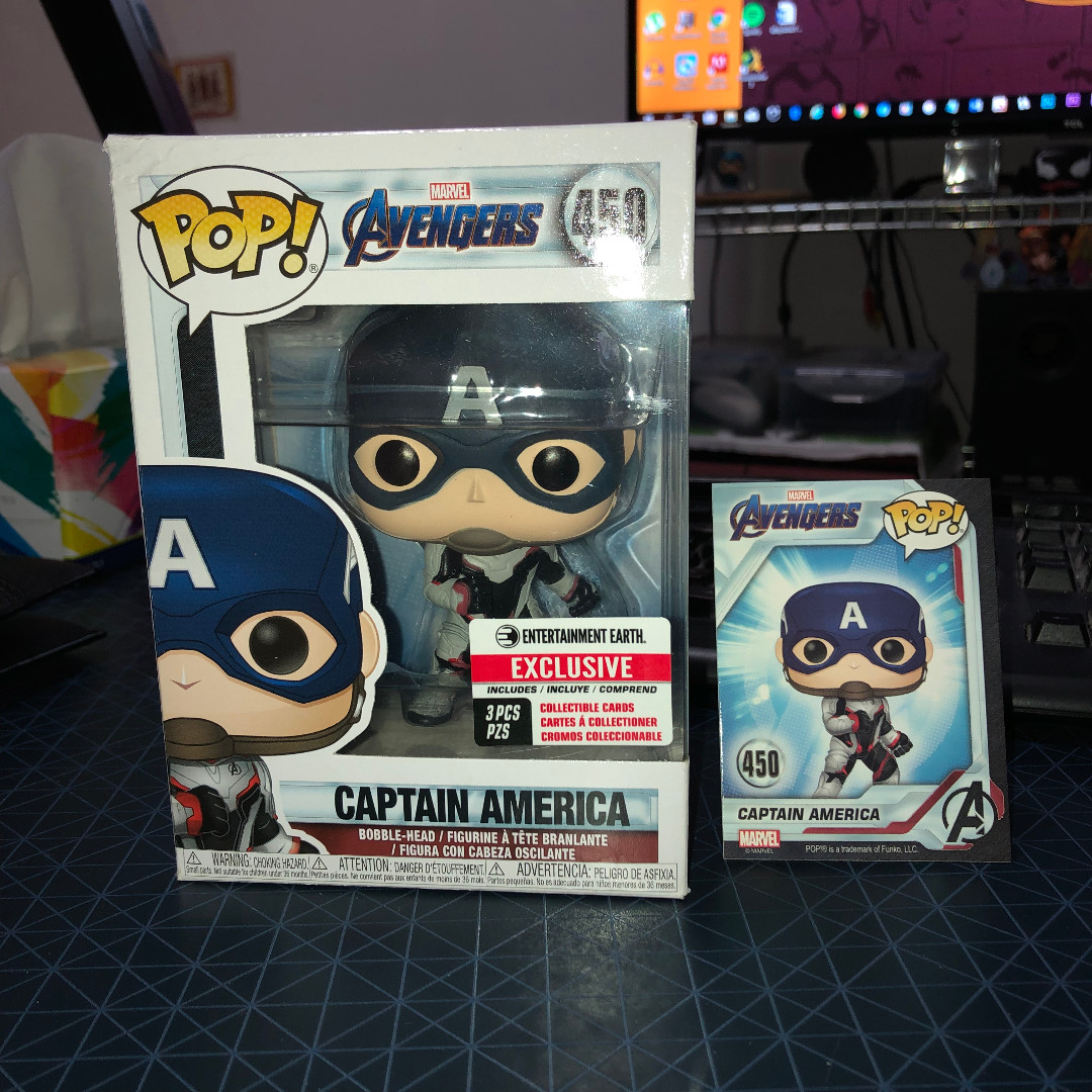 Avengers Endgame Captain America Ee Entertainment Earth Exclusive Funko Pop