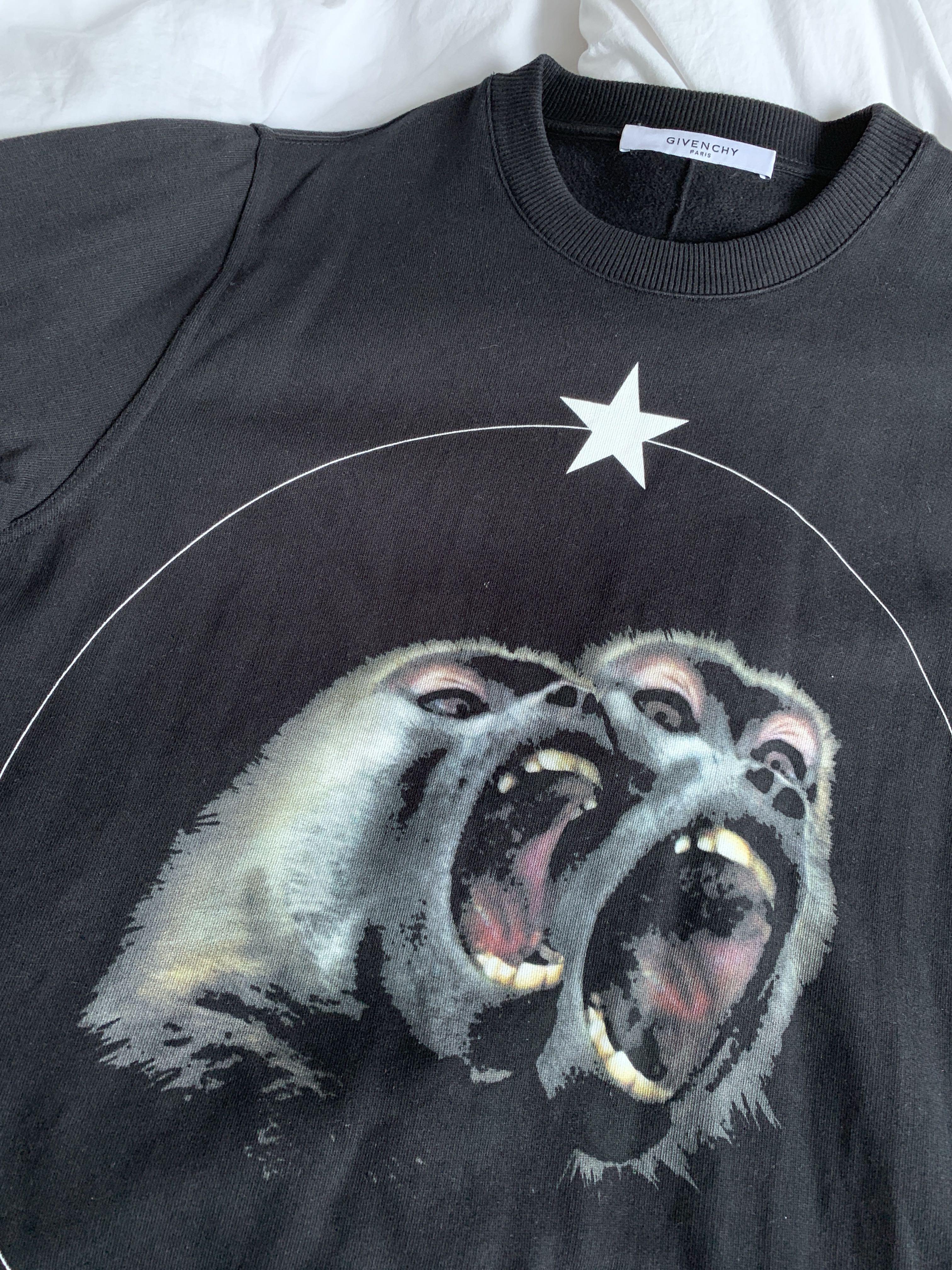 Givenchy men s black monkey brothers sweater