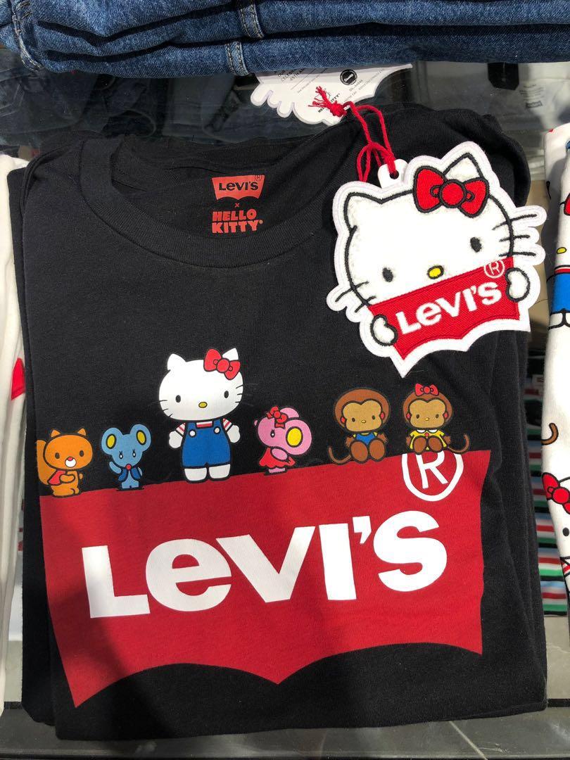 Hello Kitty Levi's T-Shirt, Women's Fashion, Tops, Shirts on Carousell