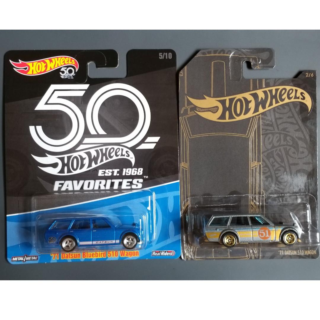 Hot Wheels 50th Anniversary 71 Datsun Bluebird 510 Wagon Satin