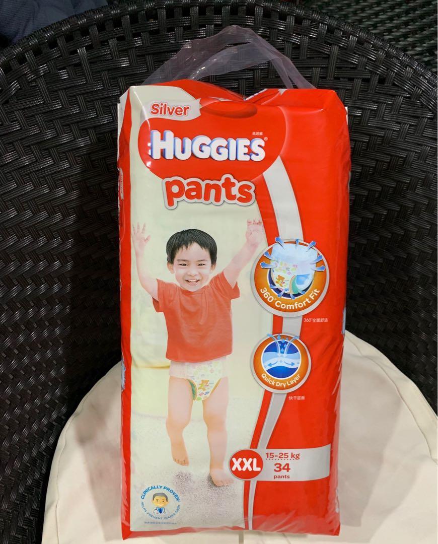 huggies silver pants