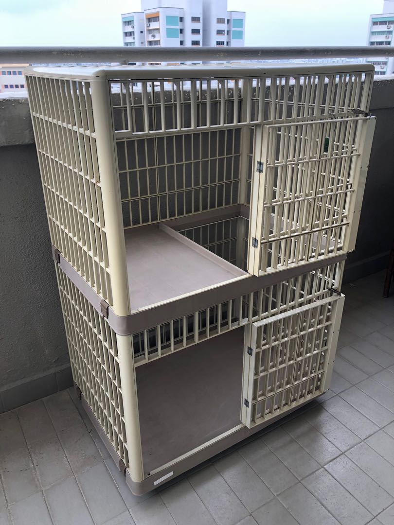 IRIS two ( 2 ) tier Cat Cage, Pet Supplies, Homes & Other Pet