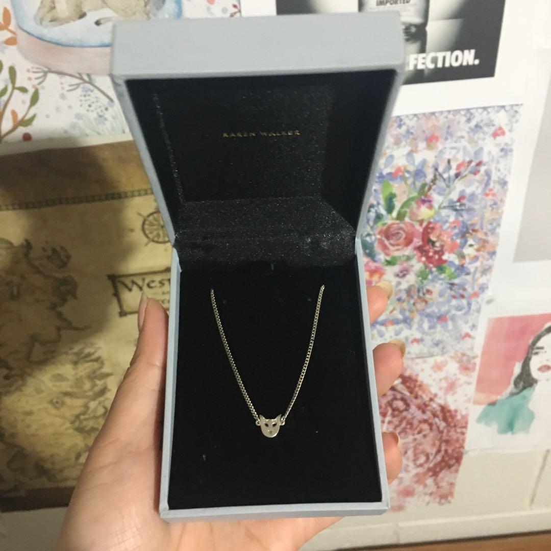 Karen walker outlet cat necklace