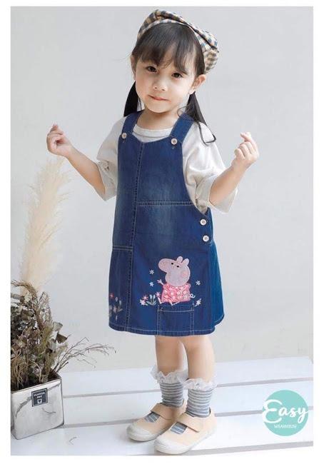 peppa pig denim dress