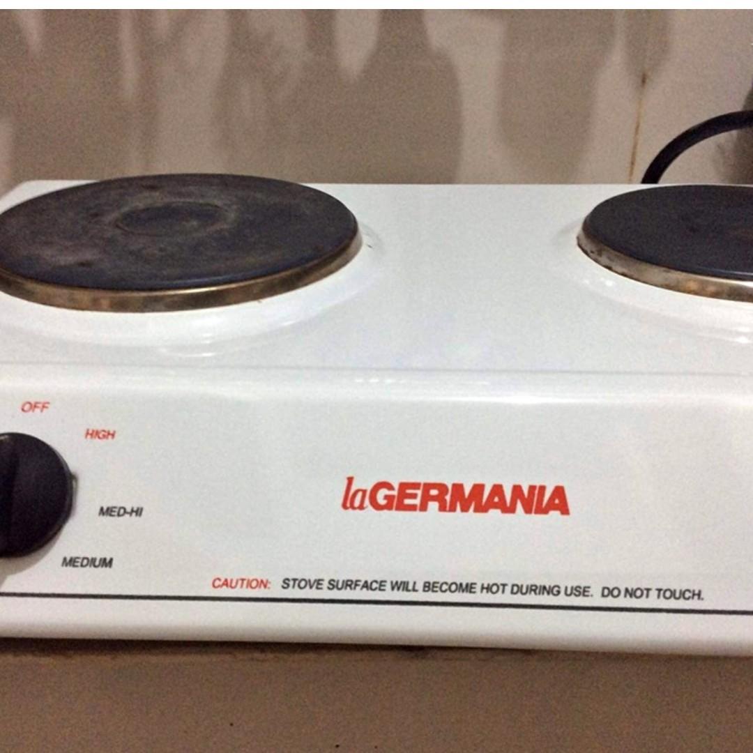 La Germania Doube Burner Electric Stove Home Furniture Home Appliances Cooking And Ovens On Carousell