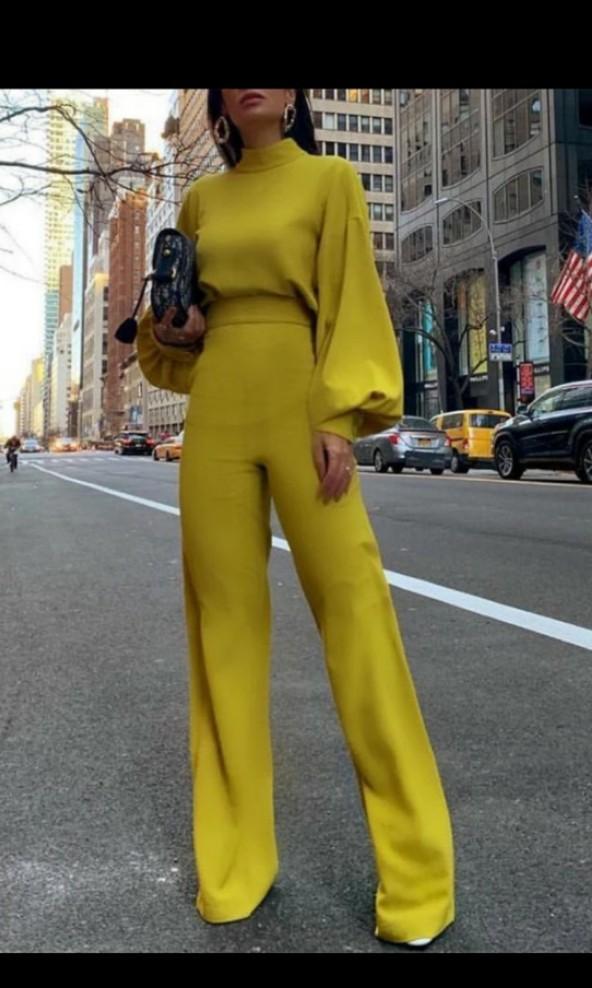 Ladies long sleeve long pants suit rompers formal Women s Fashion Bottoms Other Bottoms on Carousell