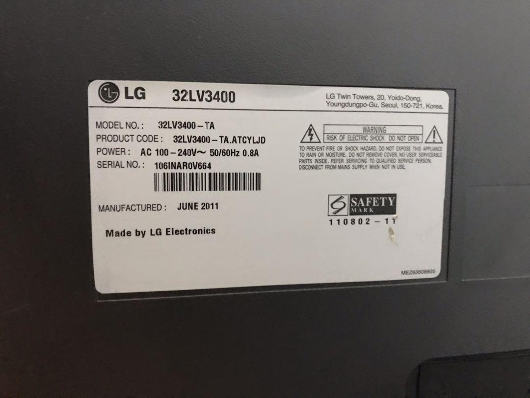 LG 32 Inch LED TV, TV & Home Appliances, TV & Entertainment, TV on