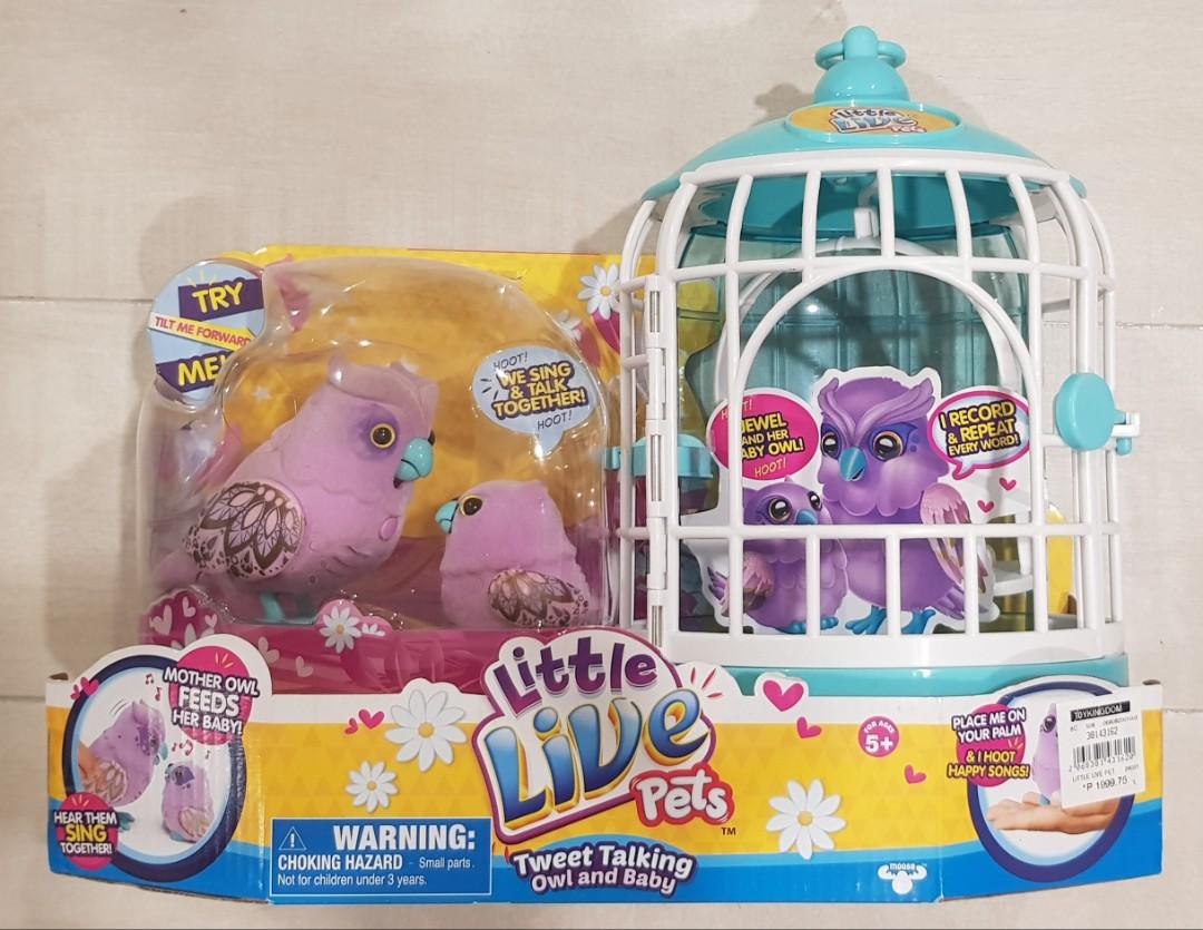 Toys Little Live Pets Tweet Talking Owl and Baby Babies Kids Infant Playtime on Carousell