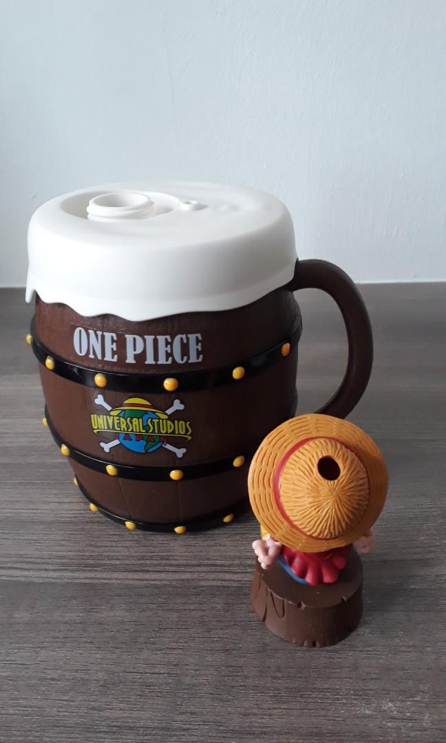 Universal Studios Japan One Piece Luffy Mug & Bottle Cap Figure