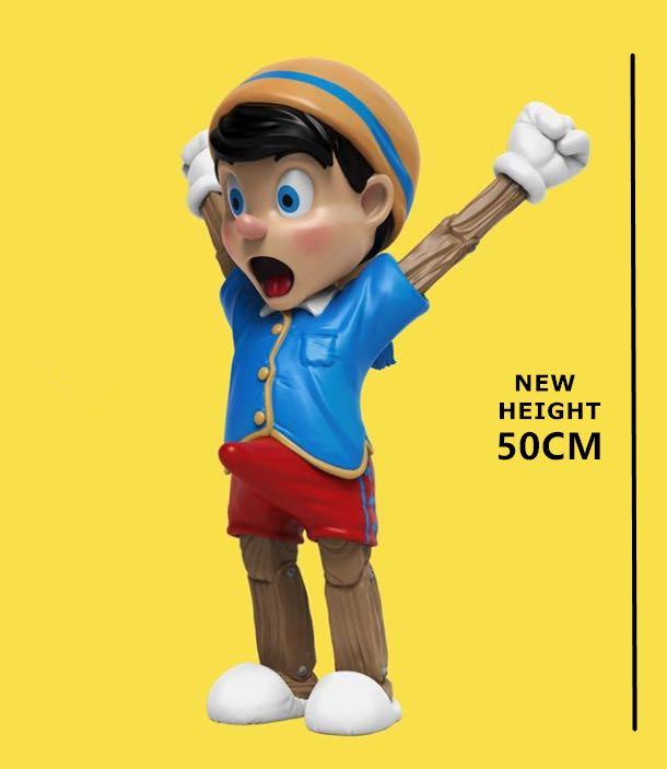 mighty jaxx 蓝色色匹诺曹 小木偶 特大版 雕像 原创设计