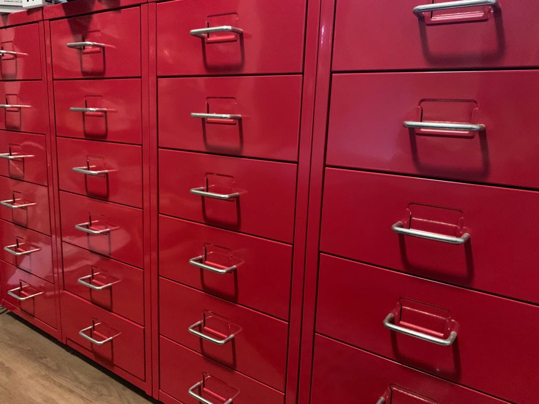 Metal storage drawers (Ikea), Furniture & Home Living, Furniture
