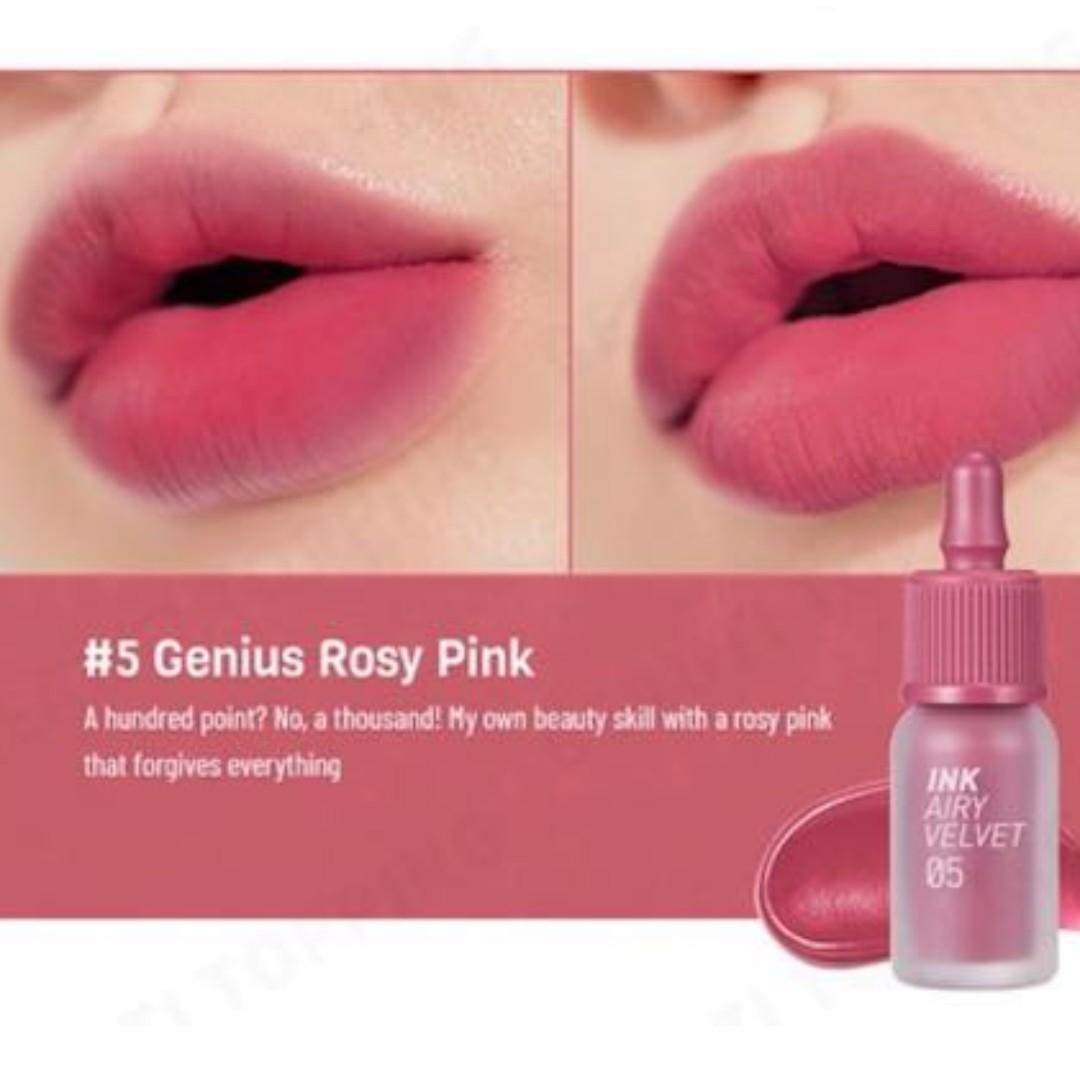 Peripera Ink Airy Velvet No 5 Genius Rose Pink Health Beauty Makeup On Carousell
