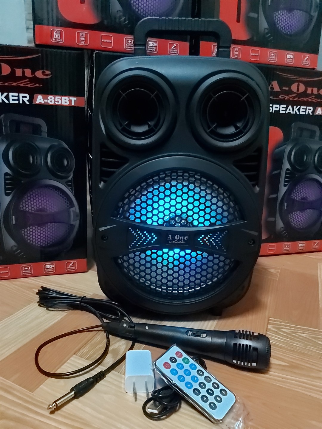rechargeable microphone and speaker