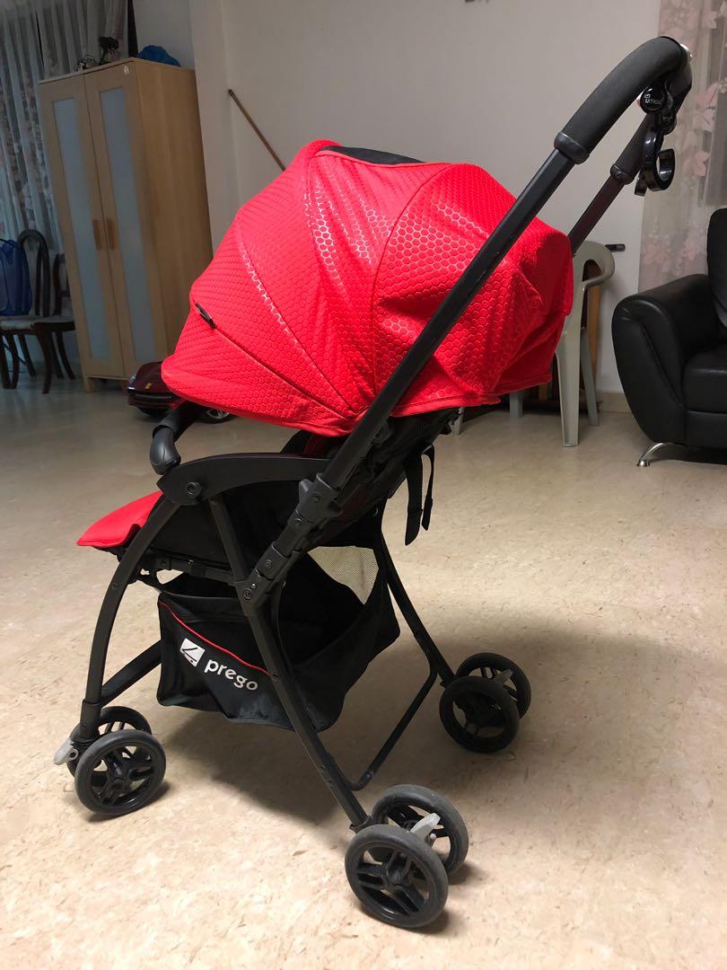 Prego Strollers (Category: Strollers) located in Singapore. Submitted by zarniko_569 (Listing ID 244686521, Image 4). Description: In good condition 9.5/10. Used 1 time for overseas trip. .