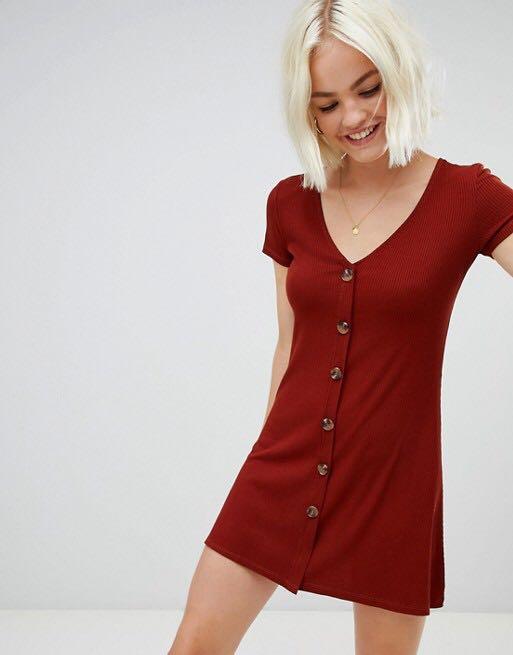 pull and bear ribbed dress Pull&Bear | Dresses | Pullbear Ribbed Boatneck Dress Emerald Green