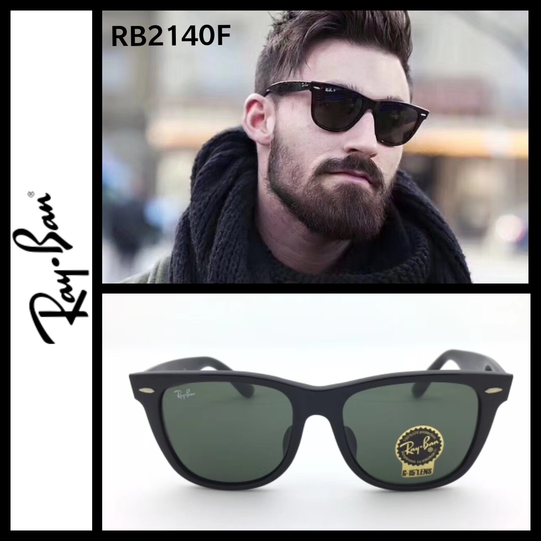 Rayban RB2140 wayfarer Sunglasses - asian fit 太陽眼鏡, 男裝, 手錶