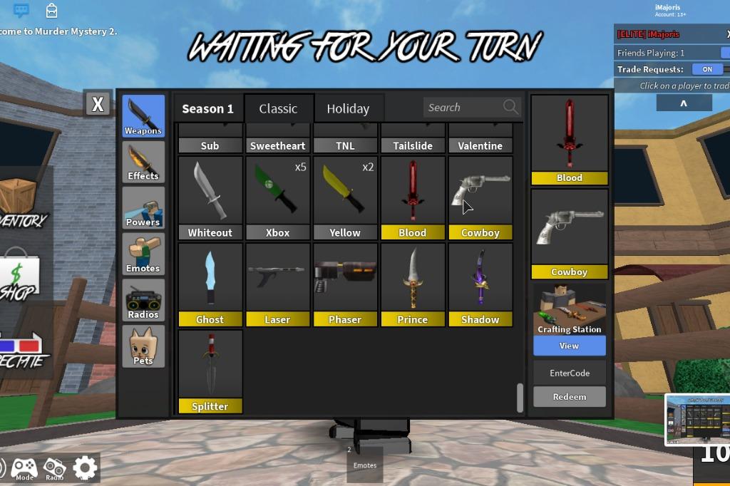 Roblox Cowboy Knife Murder Mystery 2 Mm2 Classic On Carousell - mm2 roblox game
