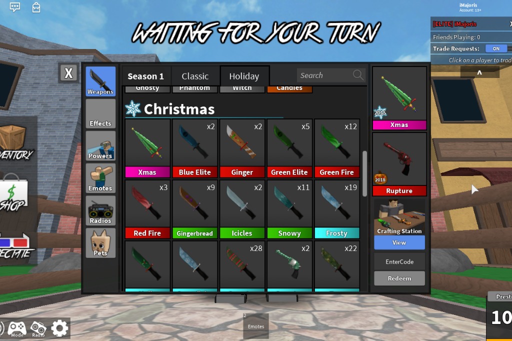 Roblox Xmas Knife Murder Mystery 2 Mm2 Godly Video Gaming Others On Carousell - 2018 codes for murder mystery 2 on roblox