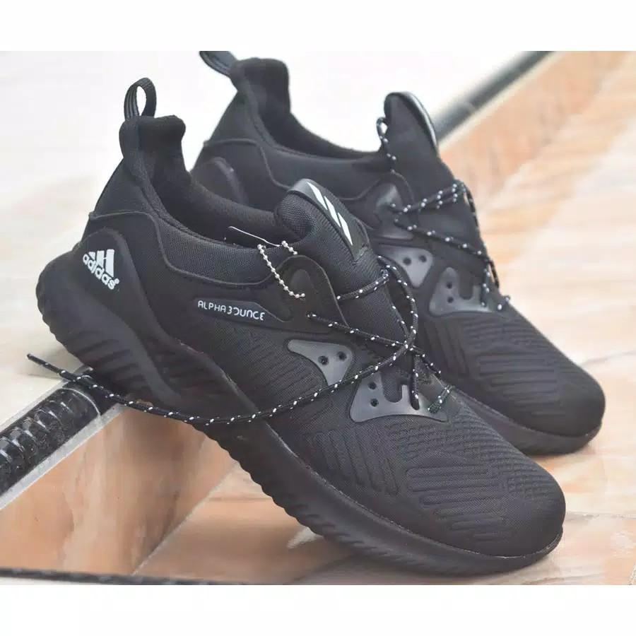 Sepatu Sport Shcool Pria Adidas Pabounce Hitam Polos Fesyen Pria Sepatu Sneakers Di Carousell