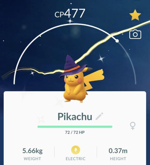 Shiny Witch Hat Pikachu For Sale Toys Games Video Gaming Others On Carousell - roblox pokemon go tycoon 1 flowers pokemon go