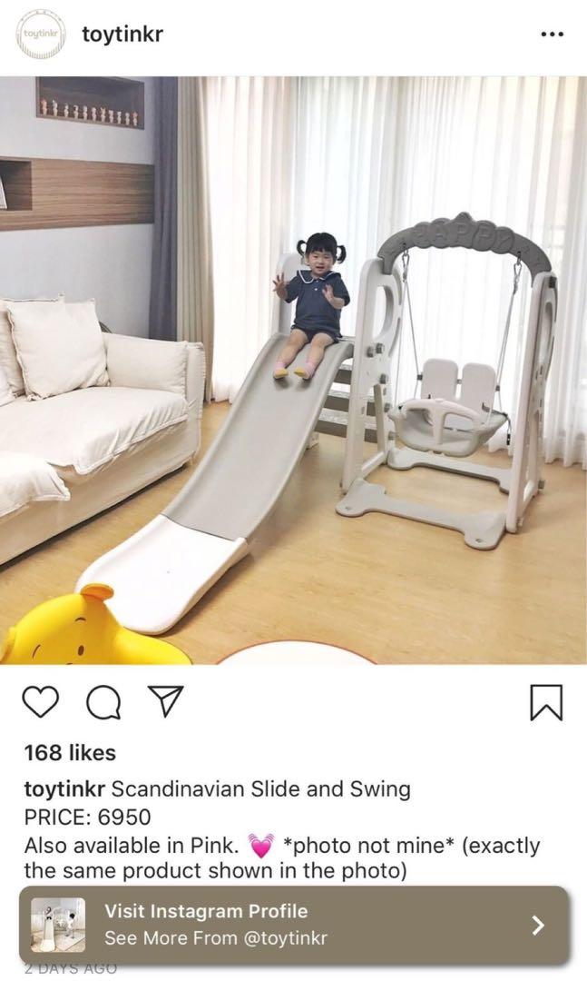 Slides And Swing Plus Baby Fence And Balls On Carousell