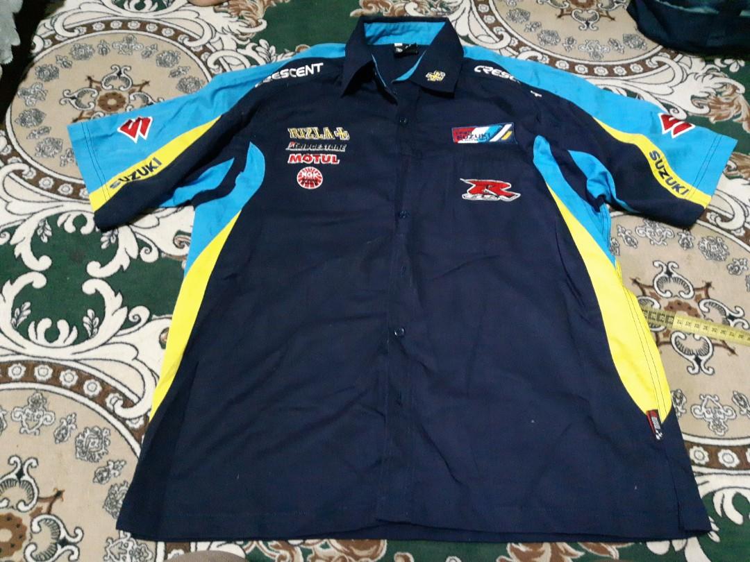 Suzuki Motogp Pitcrew Shirt Men S Fashion Clothes Tops On Carousell