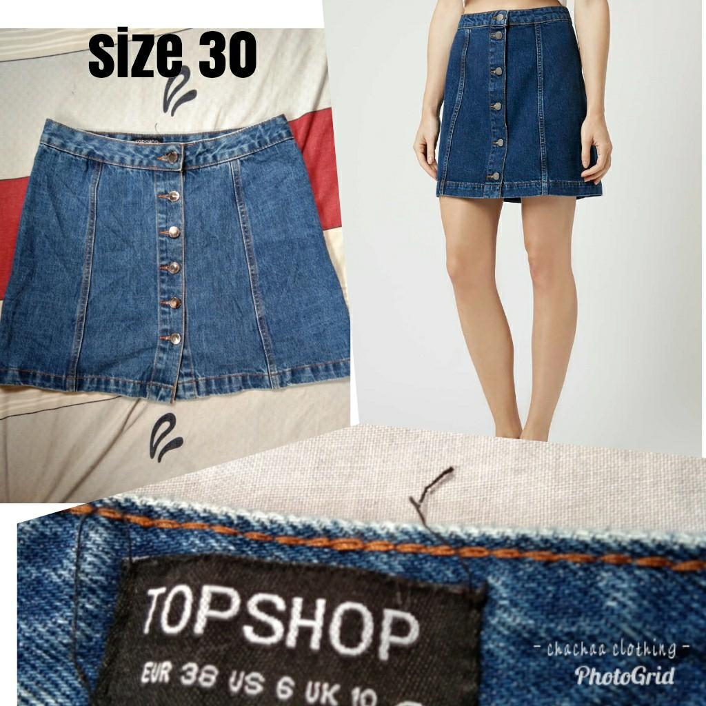 shop denim skirts