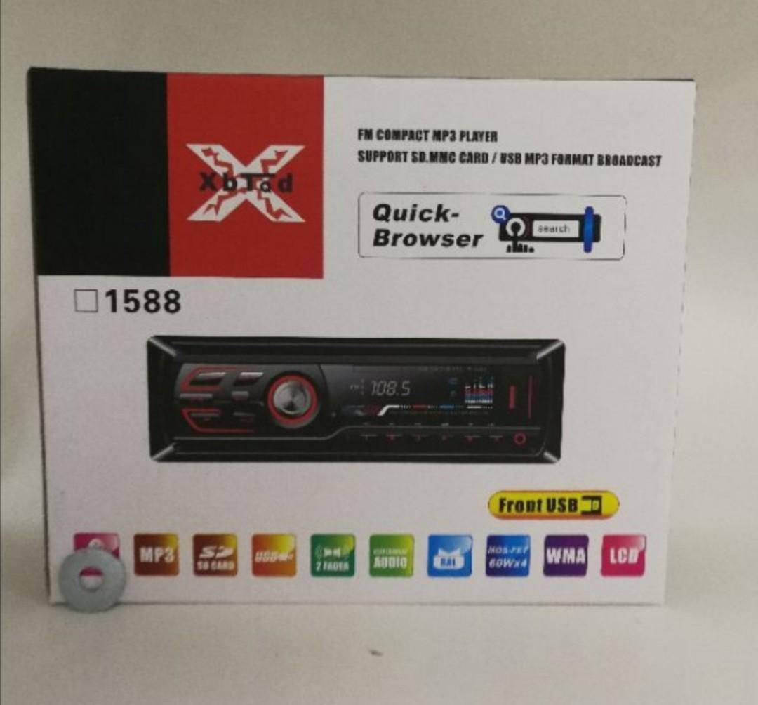 Usb Radio Sd card car player Front usb with Remote Control 4 x 45watt XbTqd 1588
