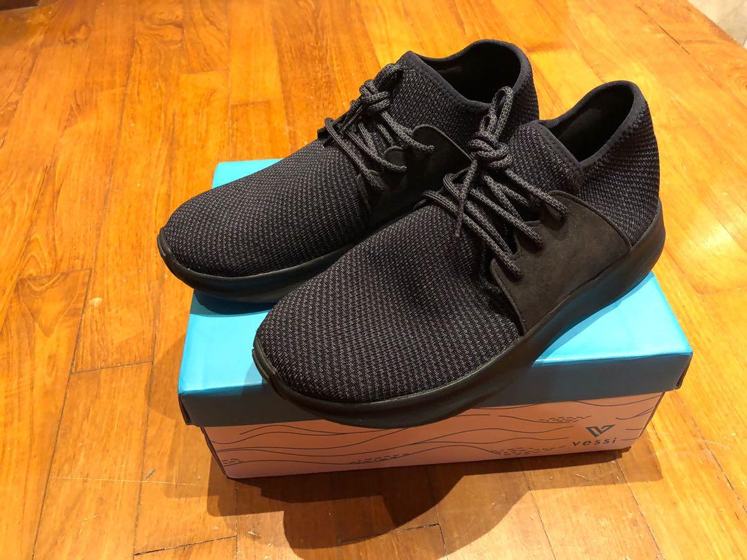 all black waterproof shoes