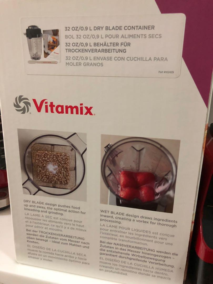 Vitamix dry blade container, TV & Home Appliances, Kitchen Appliances