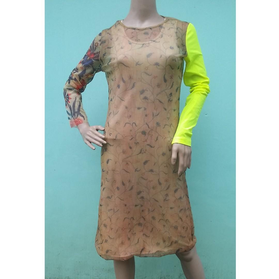 Walter Van Beirendonck Layered Printed Futuristic Dress Women S Fashion Clothes Dresses Skirts On Carousell